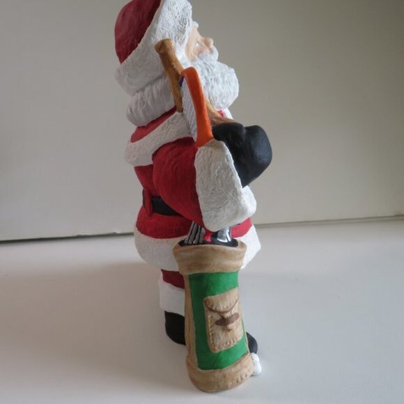 Santa Claus Sports Christmas Ceramic Hand painted - Picture 3 of 11